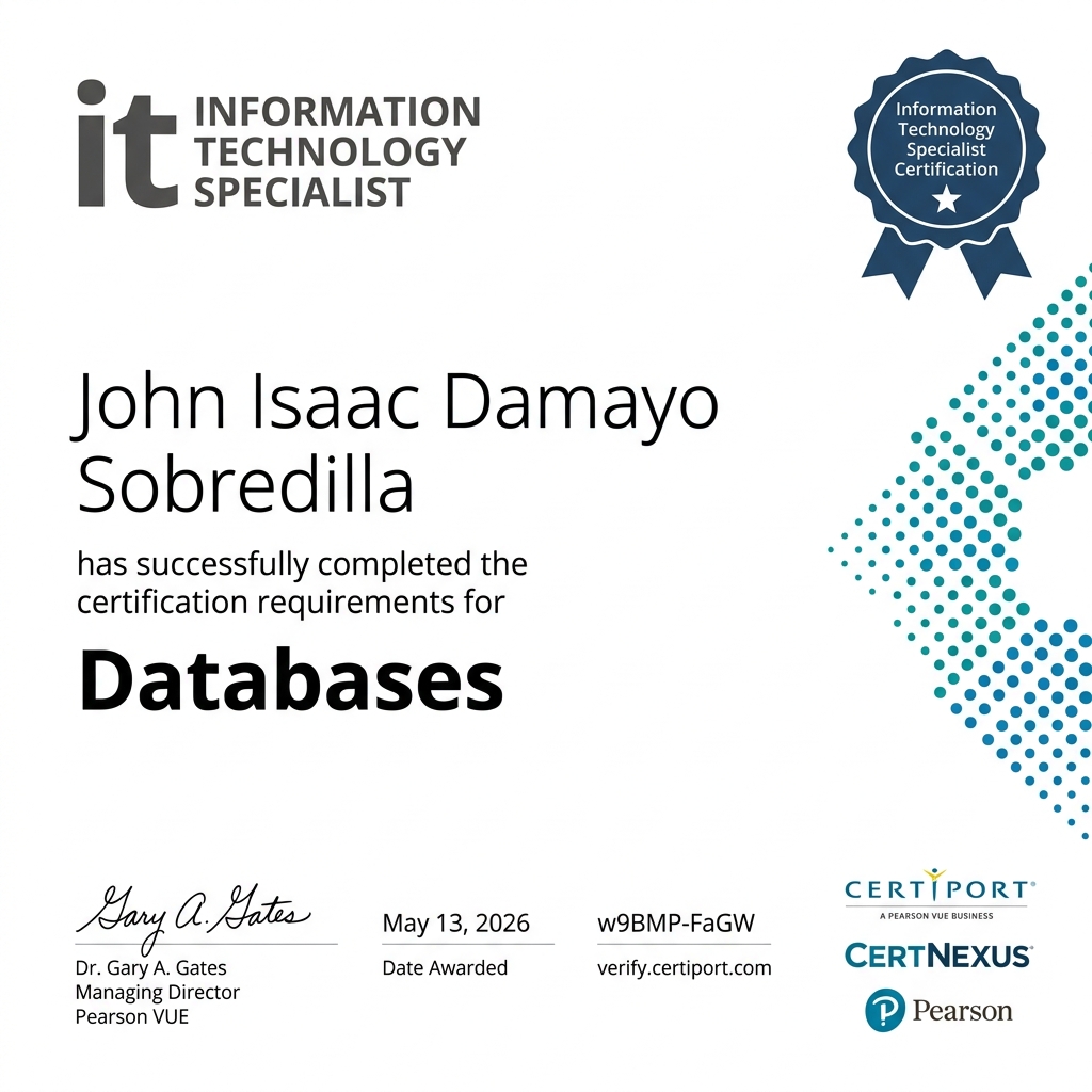 IT Specialist — Databases